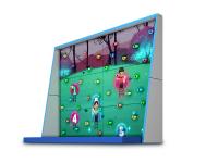 Интерактивный скалодром «Ракета» крепление к стене 2*2,6 м.