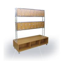 Вешалка 2-сторонняя на ножках с ячейками под обувь